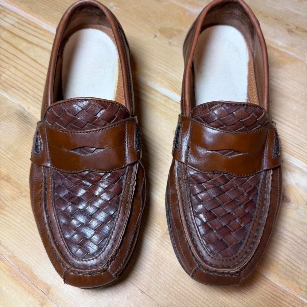 Florsheim Men's 9 Vintage Brown leather loafers